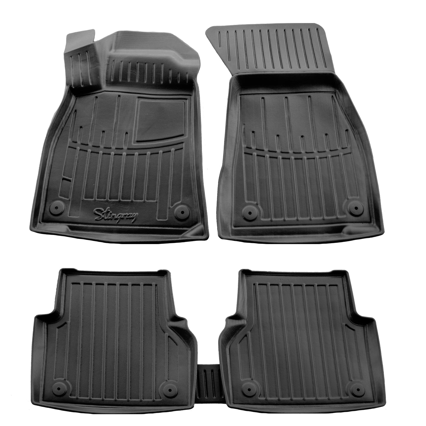 Rubber Floor Mats Stingray 3D (5 pcs) for Audi A6 C8 2018–2025 - image 1