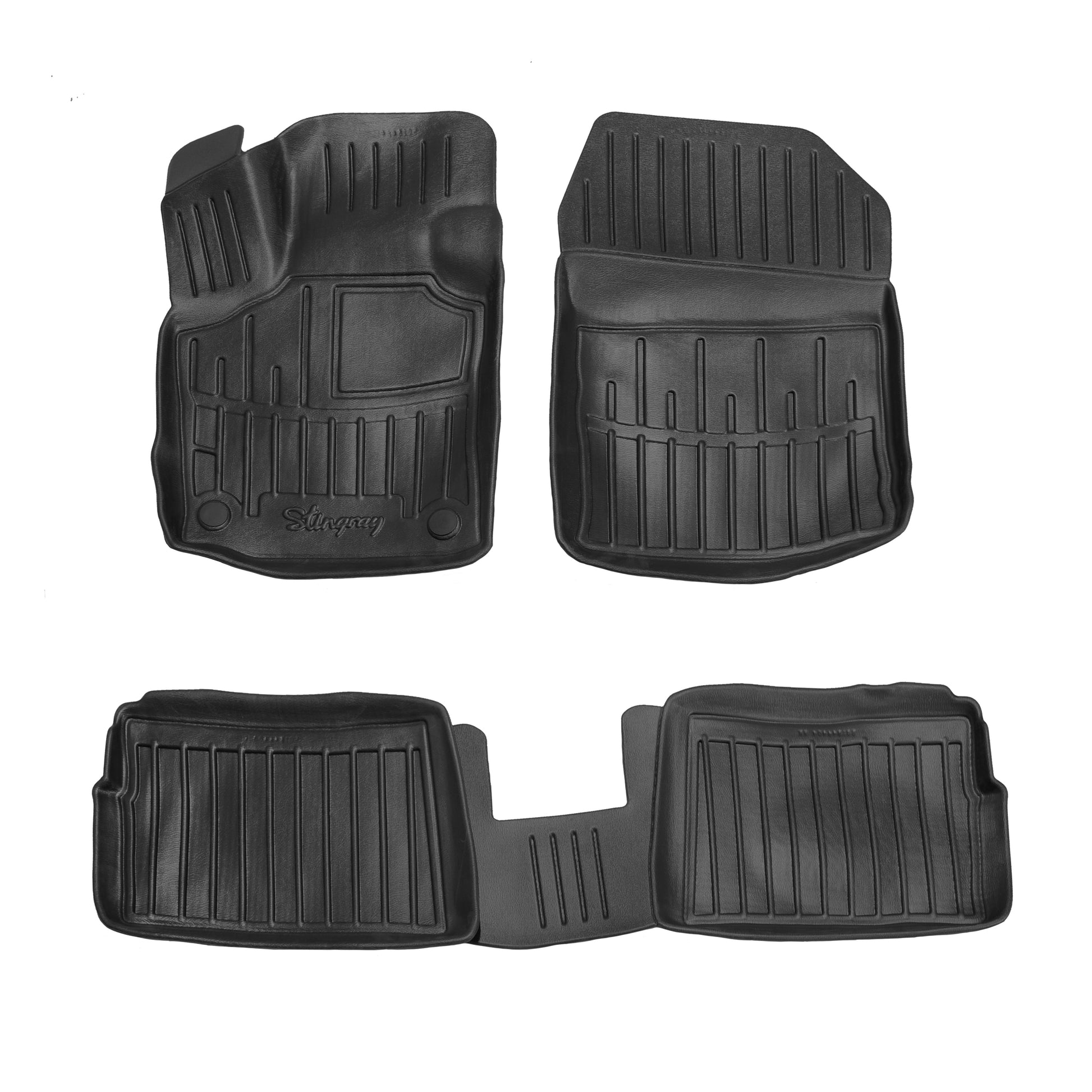 Rubber Floor Mats Stingray 3D (5 pcs) for Renault Twingo 2007-2014 - image 1