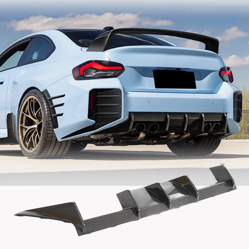 Rear Bumper Diffuser V3 (for G87, Carbon) for BMW 2 Series G42 2021- - image 1