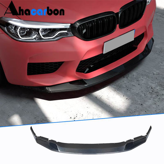 Front Bumper Lip Carbon Fiber V3 (for M5 2017-2020) for BMW 5 Series G30/31 2017-2023 - image 1