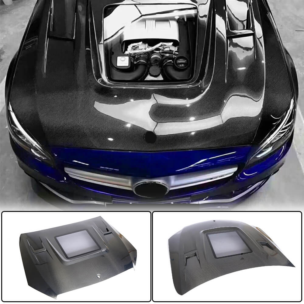 Hood V2 (Carbon) for Mercedes C-сlass W205 2014-2021 - image 1