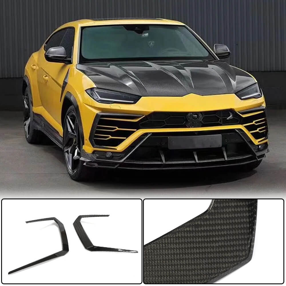 Front Bumper Flap Covers (Dry Carbon) for Lamborghini Urus 2018- - image 1