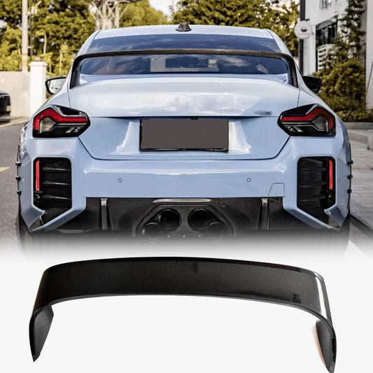 Rear Trunk Spoiler Carbon Fiber V1 (for G87) for BMW 2 Series G42 2021- - image 1