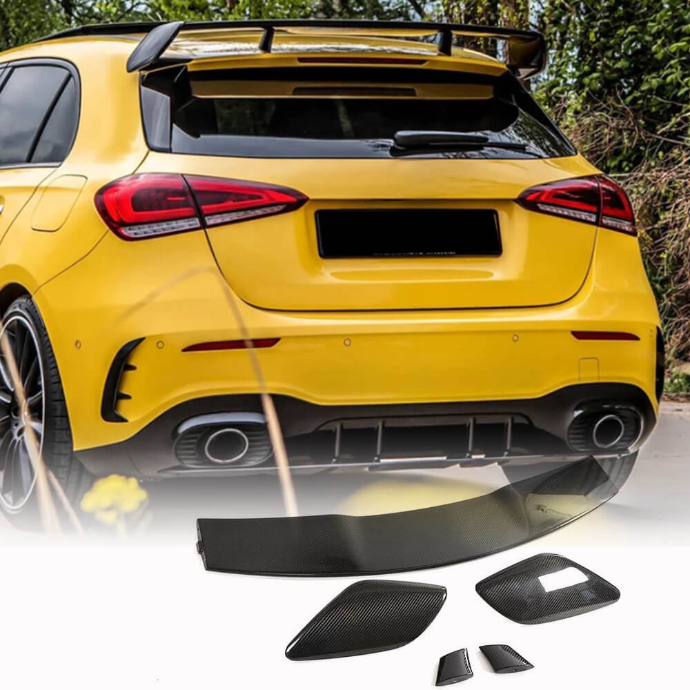 Spoiler V3 (for HB, Carbon) for Mercedes A-сlass W177 2018- - image 1