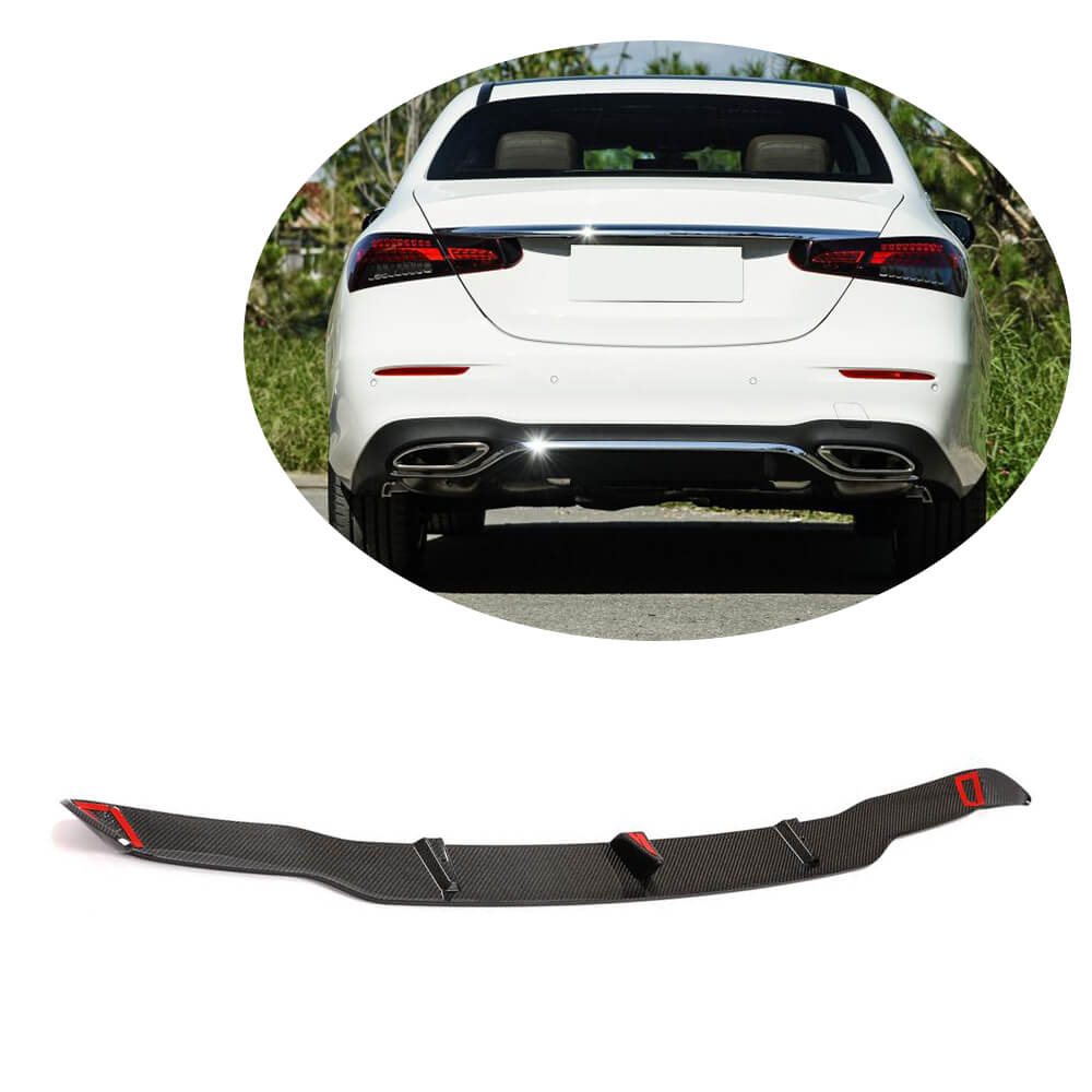 Rear bumper diffuser (for AMG-Line 2020-2023, Carbon) for Mercedes E-class W213 2016-2023 - image 1