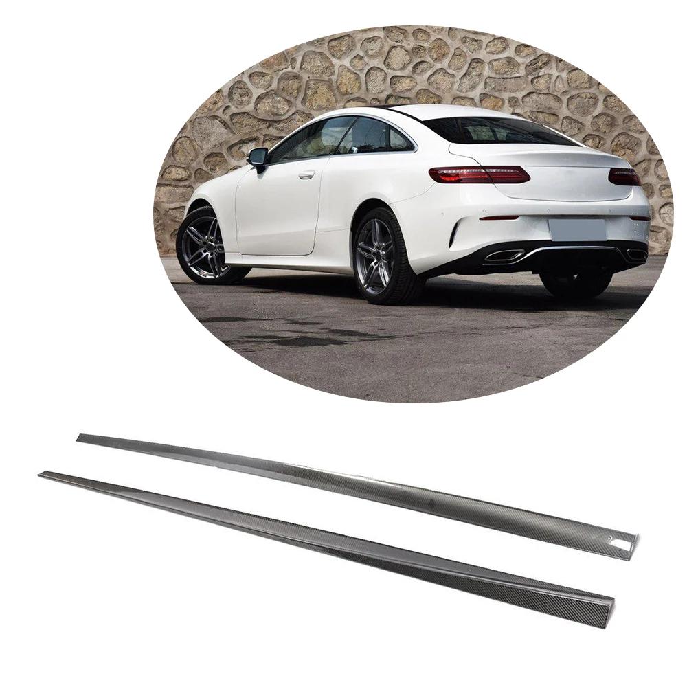 Side Skirts (for AMG-Line 2017-2019, Carbon) for Mercedes E-class coupe C238 2016-2024 - image 1