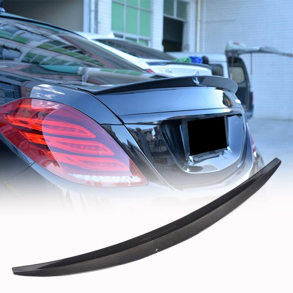 Spoiler V4 (Carbon) for Mercedes S-сlass W222 2013-2022 - image 1