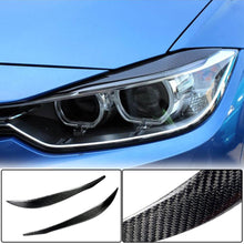 Headlight Eyelashes Carbon V2 for BMW 3 series F-30/31/34 2012-2019 - image 1