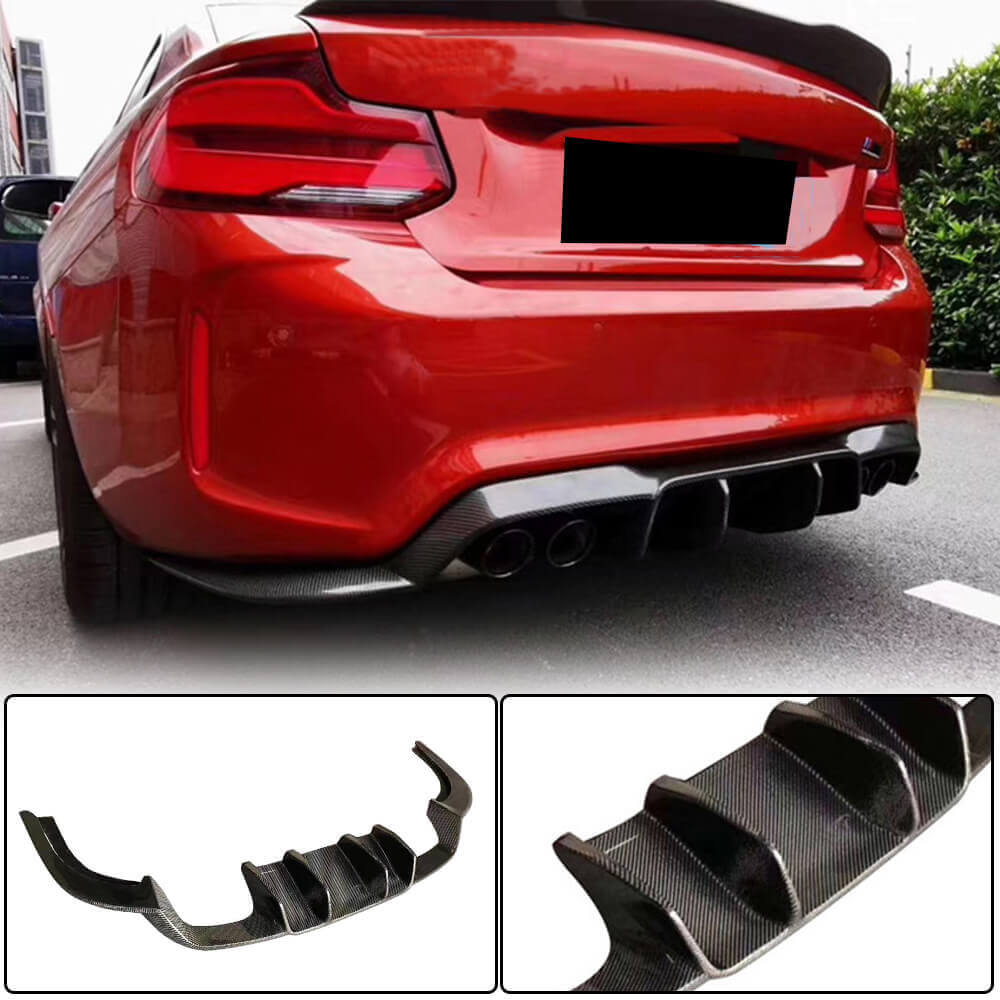 Rear Bumper Diffuser Carbon Fiber V1 (for F87) for BMW 2 Series F22/23 2014-2021 - image 1