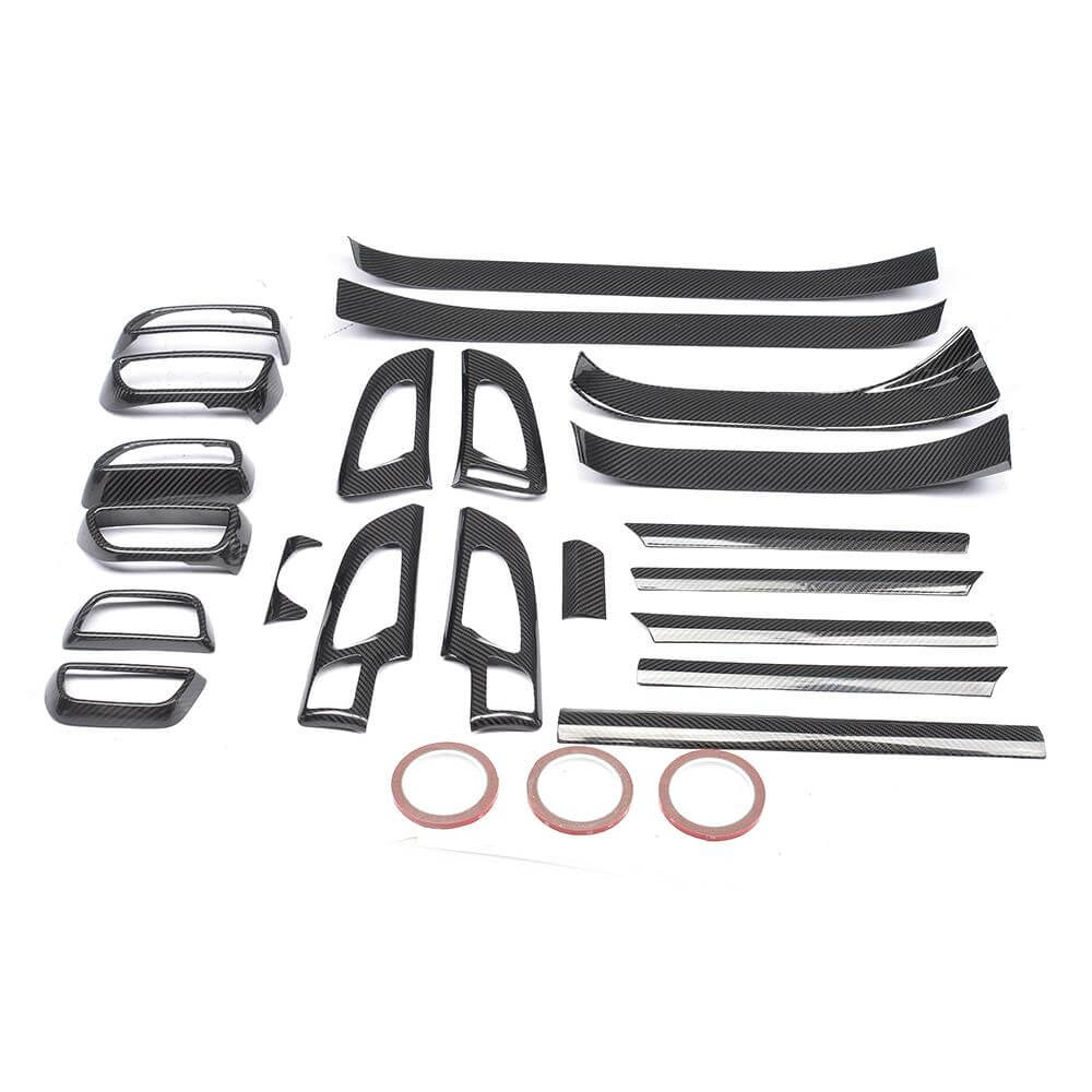 A set of carbon inserts in the interior (2015-2018) for Porsche Cayenne 2010-2017 - image 1