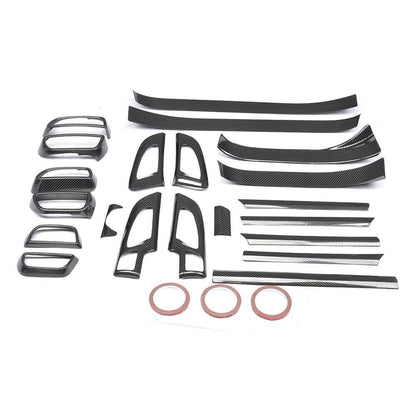 A set of carbon inserts in the interior (2015-2018) for Porsche Cayenne 2010-2017 - image 1