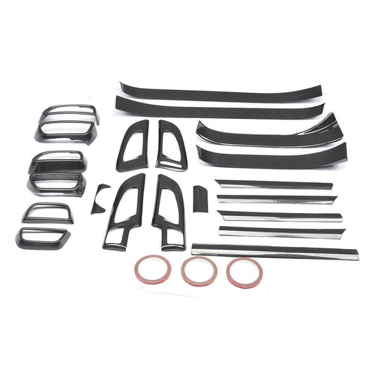 A set of carbon inserts in the interior (2015-2018) for Porsche Cayenne 2010-2017 - image 1