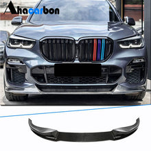 Front Lip Spoiler Paradigm V-4 (2018-2022, Real Carbon) for BMW X5 G05 2019- - image 1