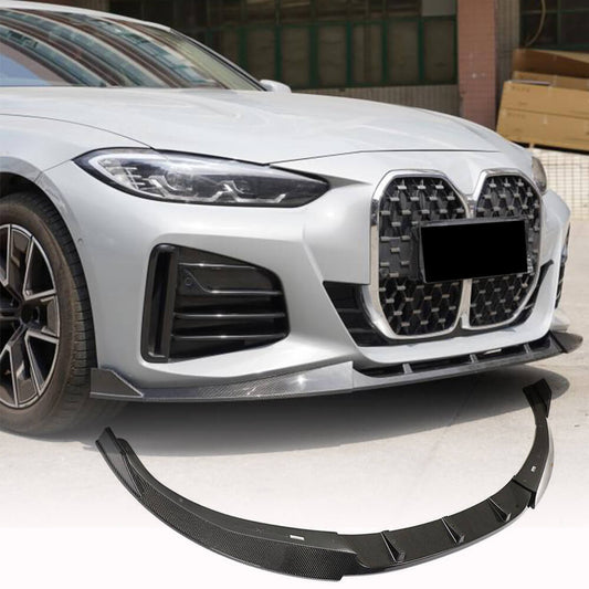 Front Bumper Lip Carbon Fiber V6 (for G26 M-Sport) for BMW 4 series G22/23/26 2020- - image 1