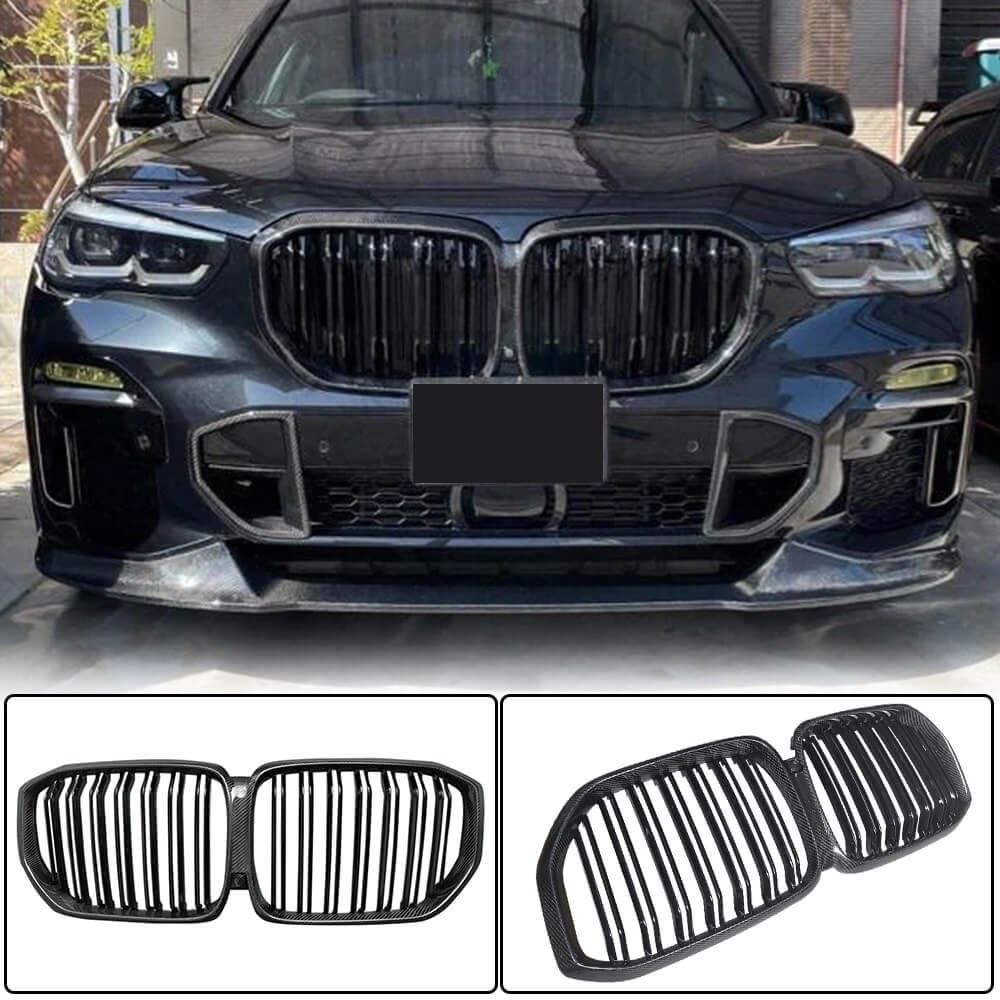 Grilles M-Look V2 (2018-2022, Carbon) for BMW X5 G05 2019- - image 1