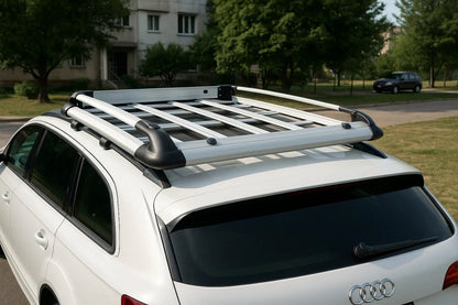 Roof basket with crossbars and net (100cm x 120cm) for Nissan Patrol Y61 1997-2011 - image 2
