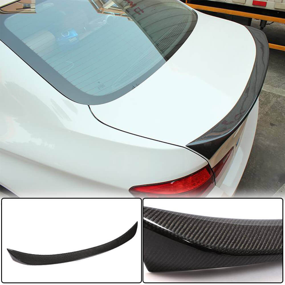Rear Trunk Spoiler Carbon Fiber V4 (SD) for BMW 5 series F-10/11/07 2010-2016 - image 1
