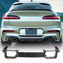 Rear Bumper Diffuser (for F98 2018-2021, Carbon) for BMW X4 G02 2018- - image 1