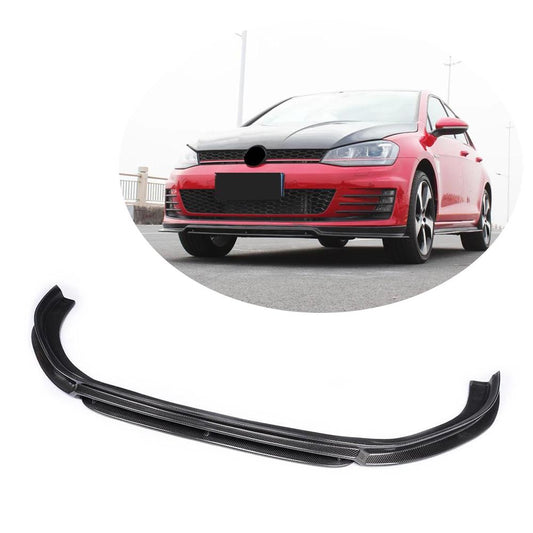 Lip V3 front bumper cover (for GTI HB 2012-2017, Carbon) for Volkswagen Golf 7/E-Golf - image 1