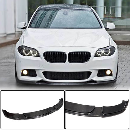 Front Bumper Lip Carbon Fiber V4 (M-Sport) for BMW 5 series F-10/11/07 2010-2016 - image 1
