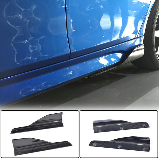 Side Skirts Splitter Carbon Fiber V3 (for M-Sport) for BMW 3 series F-30/31/34 2012-2019 - image 1