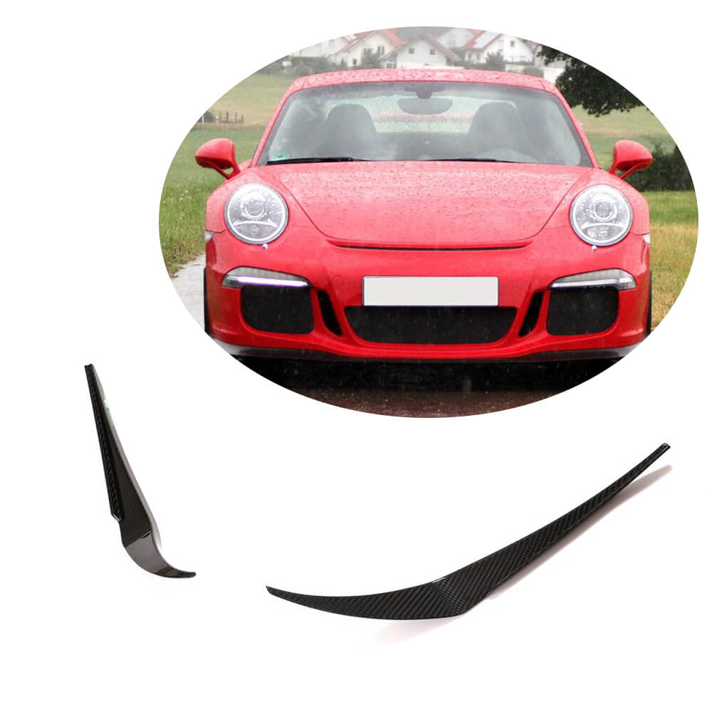 Front bumper extensions V1 (for GT3 (RS) 2014-2015, Carbon) for Porsche 911 2012-2018 - image 1