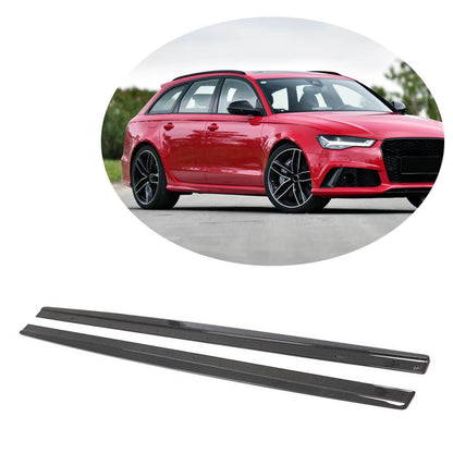 Side skirts Carbon (for RS6 Avant 2013-2016) for Audi A6 C7 2011-2017 - image 1