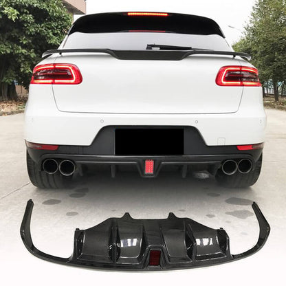 Rear Bumper Diffuser V2 (2014-2021, Carbon) for Porsche Macan 2014-2024 - image 1