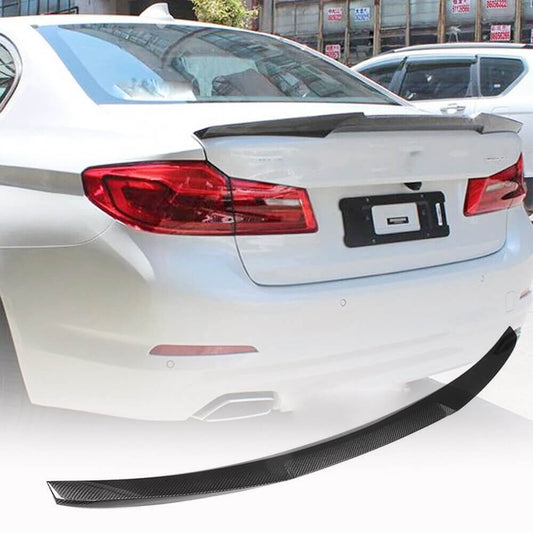 Rear Trunk Spoiler Carbon Fiber V6 (SD) for BMW 5 Series G30/31 2017-2023 - image 1
