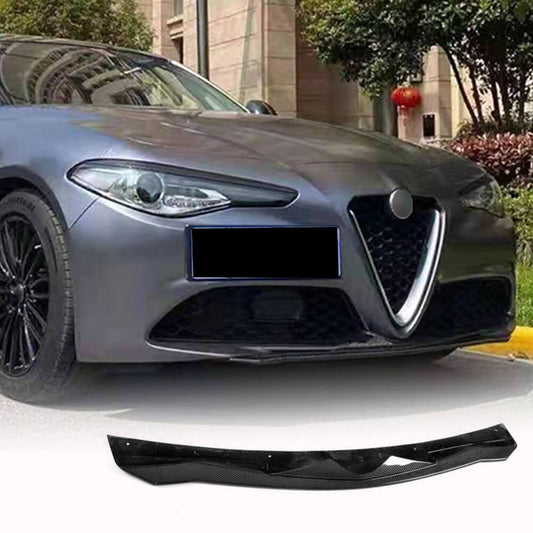 Front Bumper Lip V2 Add-on (for Base, Carbon) for Alfa Romeo Giulia 2016-2022 - image 1