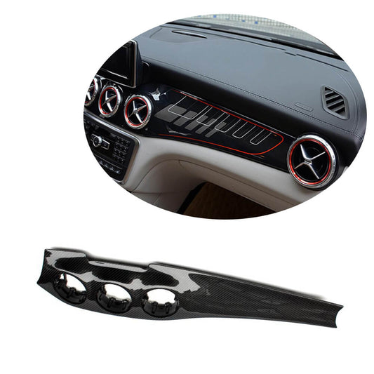 Center console cover (2014-2016, Carbon) for Mercedes GLA X156 2014-2019 - image 1
