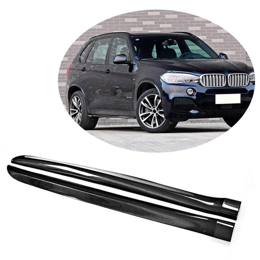 Side Skirts Dry Carbon Fiber (for M-Sport) for BMW X5 F-15 2013-2018 - image 1