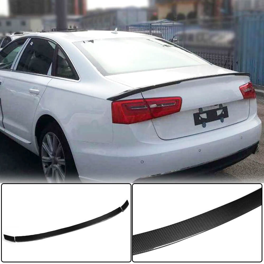 Spoiler Lip V4 (Carbon) for Audi A6 C7 2011-2017 - image 1