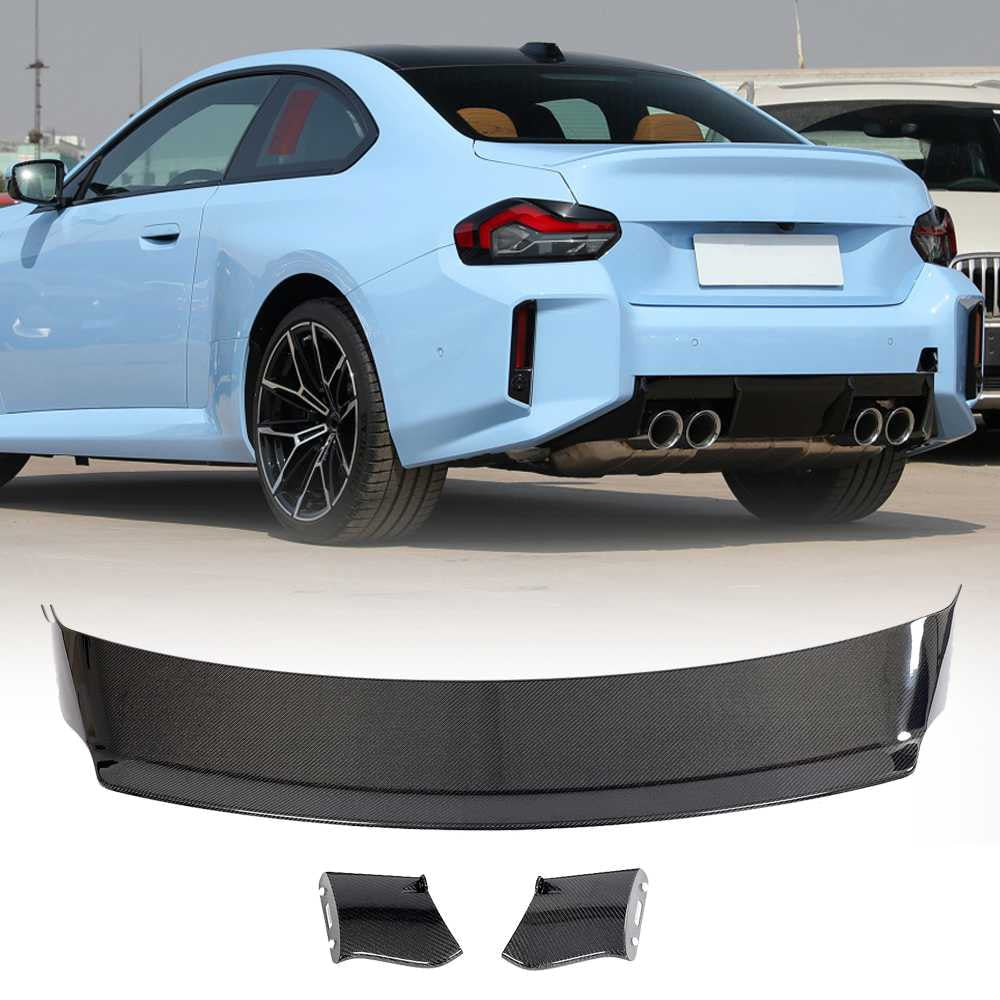 Spoiler V6 (Gloss Black) for BMW 2 Series G42 2021- - image 1