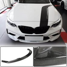 Front Bumper Lip Carbon Fiber V6 (for factory M2 Competition) for BMW 2 Series F22/23 2014-2021 - image 1
