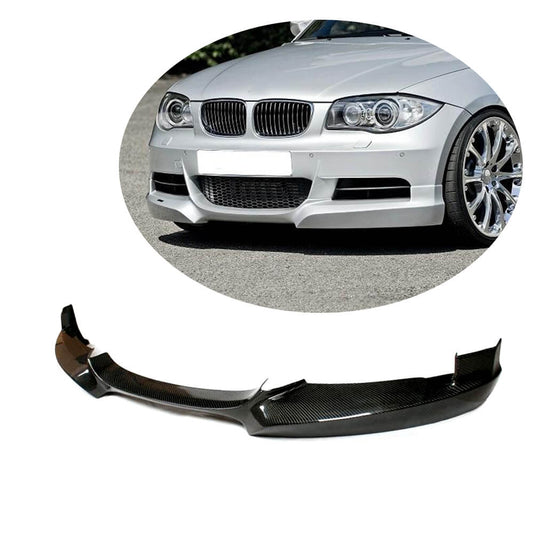 Front Bumper Lip for E82/E88 M-Sport Carbon for BMW 1 Series E81/82/87/88 2004-2011 - image 1