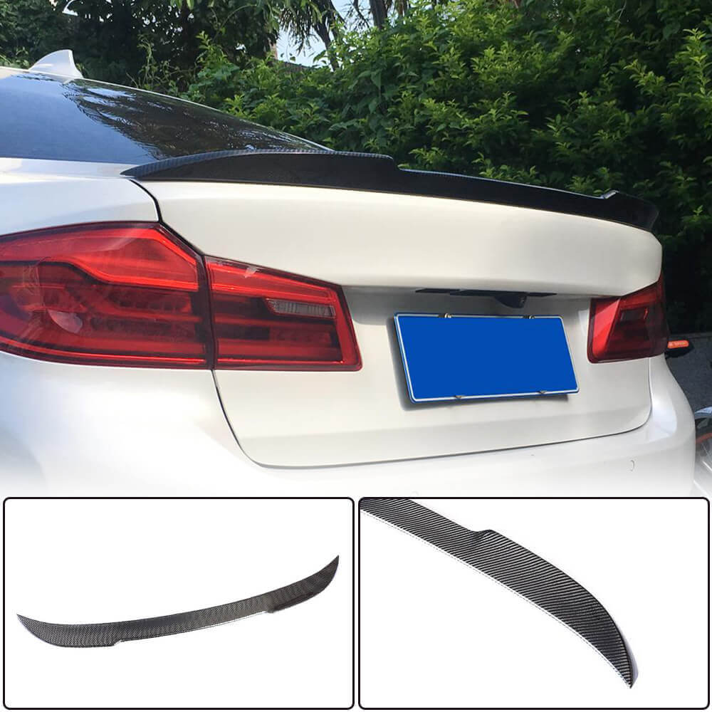 Rear Trunk Spoiler Carbon Fiber V7 (SD) for BMW 5 Series G30/31 2017-2023 - image 1
