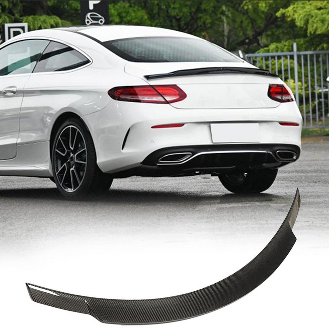 Spoiler V8 (for Coupe 2015-2019, Carbon) for Mercedes C-сlass W205 2014-2021 - image 1