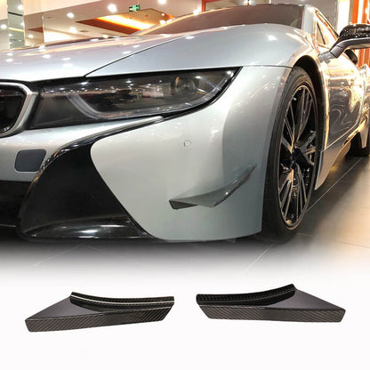 Front Bumper Splitters Dry Carbon Fiber for BMW I8 2014-2020 - image 1
