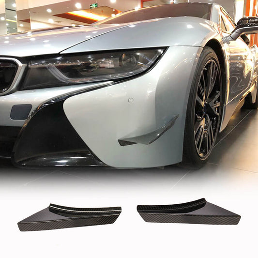 Front Bumper Splitters Dry Carbon Fiber for BMW I8 2014-2020 - image 1