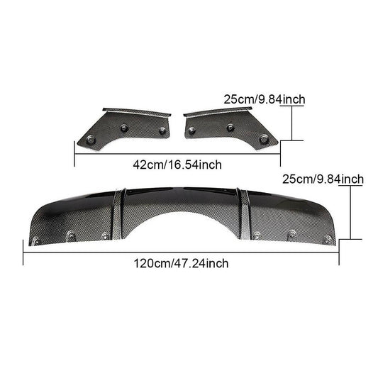 Rear Bumper Diffuser Carbon Fiber V1 (M-Sport) for BMW X5 F-15 2013-2018 - image 1