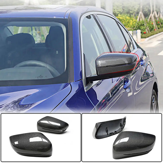 Mirror Covers M-Look Carbon V1 (2018-2022) for BMW 8 series G14/G15/G16 - image 1