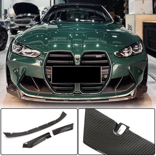Front Bumper Lip Dry Carbon Fiber V9 (for G80) for BMW 3 series G20/21 2018- - image 1