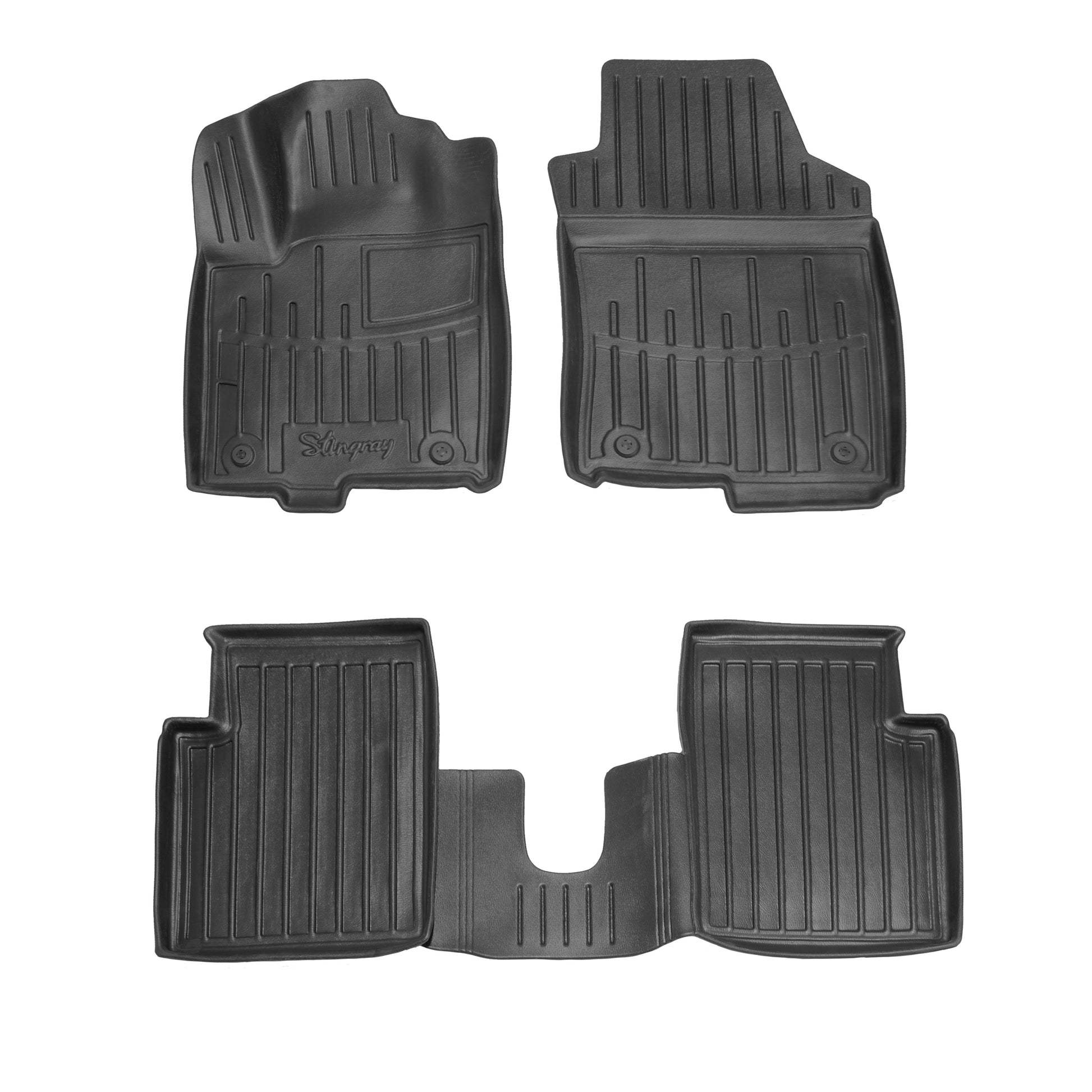 Rubber Floor Mats Stingray 3D (5 pcs) for Lancia Ypsilon 2011-2025 - image 1
