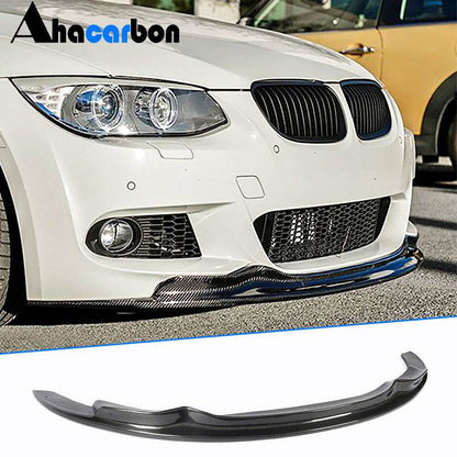 Front Bumper Lip RK-Style (for 2010-2012 M-Sport, Carbon) for BMW 3 Series E92/E93 2006–2013 - image 1