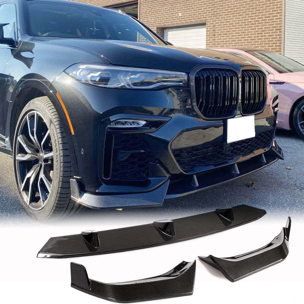 Front bumper lip (for M-Sport 2019-2022, Carbon) for BMW X7 G07 2019- - image 1