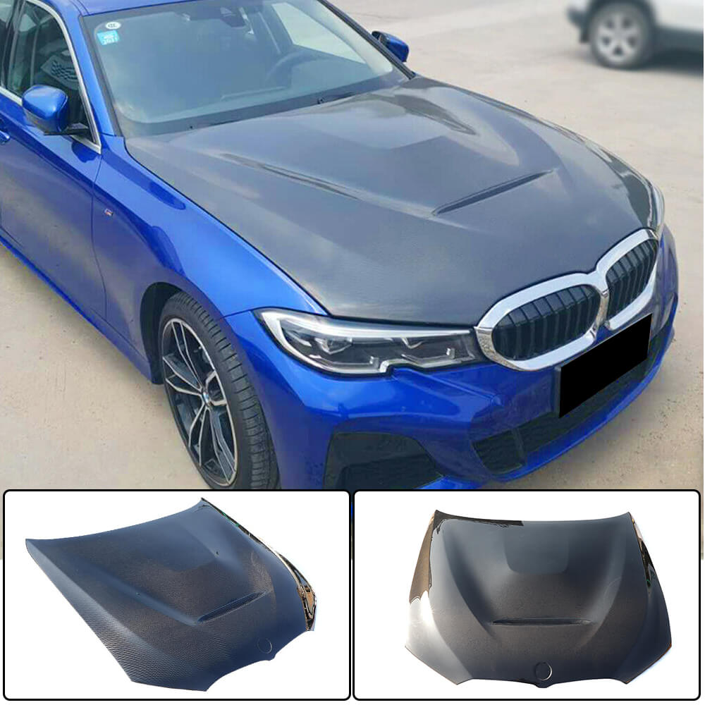 Hood (2018-2022, Carbon) for BMW 3 Series G20/G21 2018- - image 1
