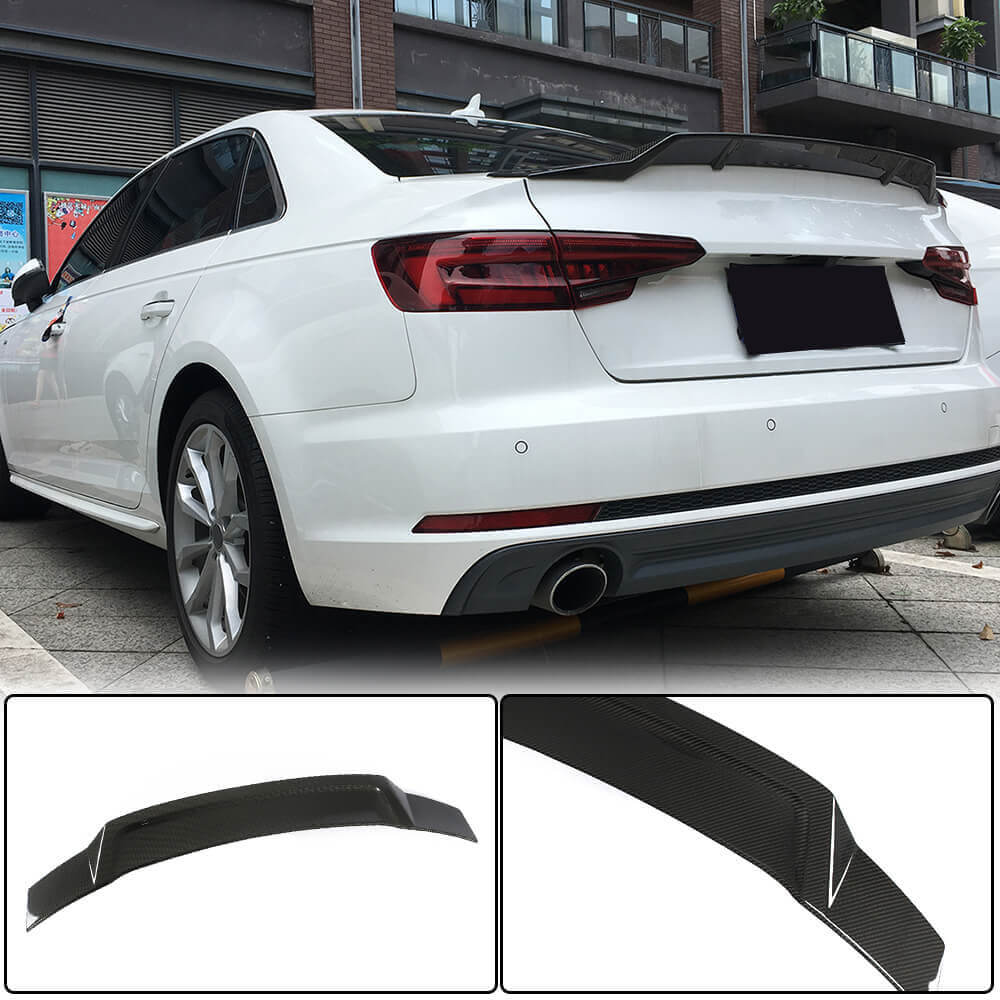 V2 Spoiler (for Sedan, Carbon) for Audi A4 B9 2015-2024 - image 1
