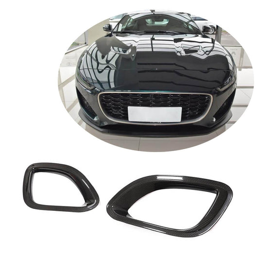Carbon Front Bumper Covers (for Base 2021+) for Jaguar F-Type 2013-2024 - image 1