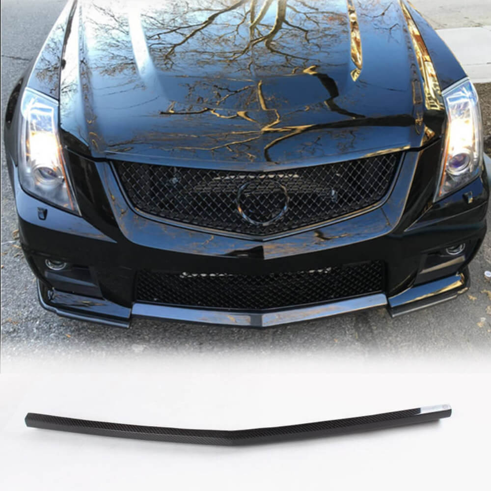 Front Bumper Lip V2 for CTS V Coupe, Carbon for Cadillac CTS 2007-2014 - image 1
